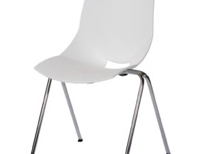 Schalenstuhl weiß
