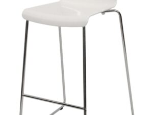 Barhocker mit Lehne weiß