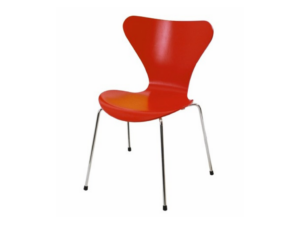 Stuhl Arne Jacobsen rot